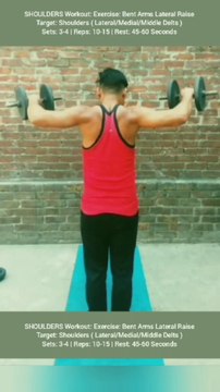 ❌ BENT ARM LATERAL RAISES ✔️ What's the best exercise for SHOULDERS? #heermlgangaputra #naturalbodybuilding