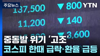 중동발 위기 '고조'...코스피 오전 한때 3% 급락·환율 급등 / YTN