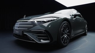 The new Mercedes-Benz EQS 580 4MATIC Exterior Design in Silicium grey