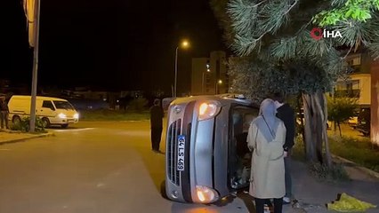 İki aracın çarpıştığı kazada 2 kişi yaralandı