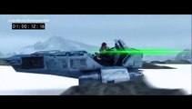Star Wars The Force Awakens Deleted Scene: Snow Speeder Chase