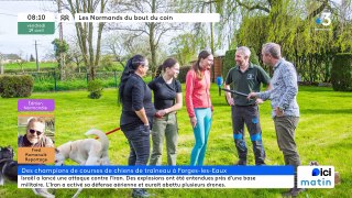 Forges les Eaux - Cédric, Delphine, Alicia, Victoria et leurs chiens de traineaux