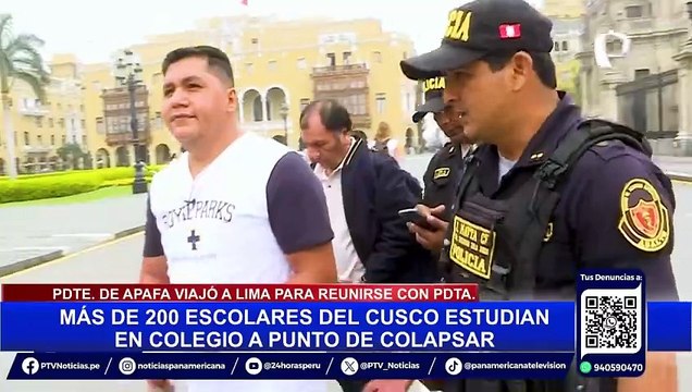Padre de familia de colegio en pésimas condiciones de Cusco llega a Lima para pedir ayuda
