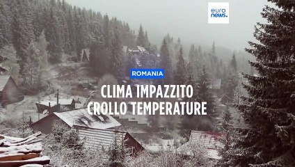 Romania, clima impazzito: brusco calo delle temperature, dai 22 ai meno 2 gradi
