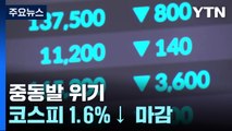 '중동발 위기' 코스피 1.6% 하락 마감...환율 9.3원↑ 1,382.2원 / YTN