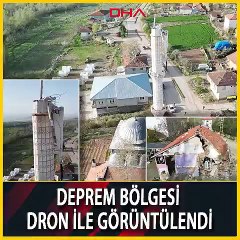 Üst üste deprem yaşanan Tokat havadan görüntülendi