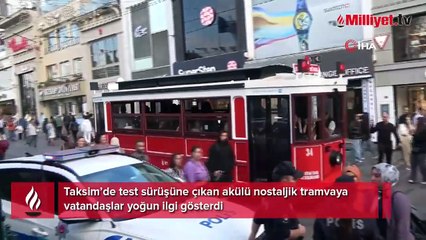İstiklal Caddesi'nde yeni tramvaylar test sürüşüne başladı! Beğenen de var beğenmeyen de
