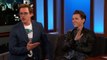 Robert Downey Jr. y Tom Holland en el show de Jimmy Kimmel