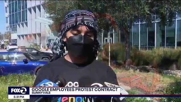 Etats-Unis: Google a licencié 28 de ses employés qui avaient pris part, mardi, à une manifestation réclamant à l’entreprise de renoncer à un contrat avec l’armée et le gouvernement israéliens - VIDEO