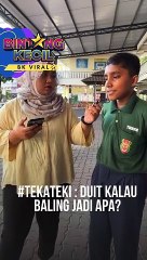 Wahh!!! Tak sangka duit kalau baling akan jadi tutttt!!!   Korang rasa apa jawapan dia.  #bintangkecil #tekateki #tekatekichallenge