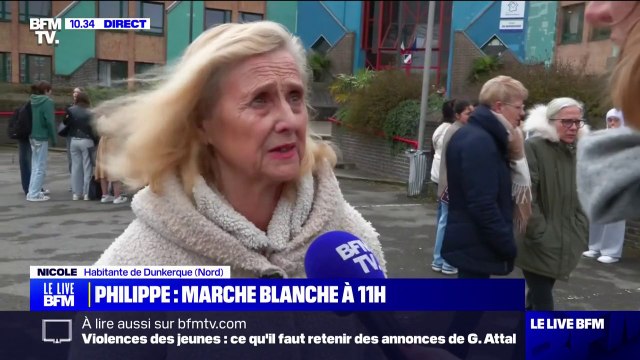 J'ai été très touchée : une participante à la marche blanche en hommage à Philippe à Grande-Synthe témoigne