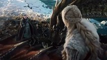Game of Thrones - Jon Snow monta un dragón