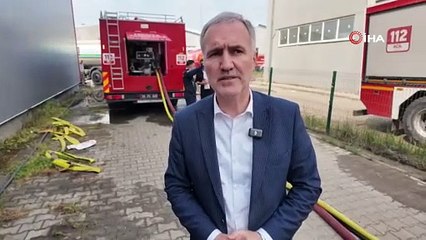 Bursa'da fabrikada yangın