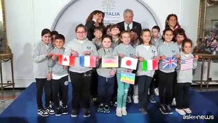 G7, Tajani a Capri ha incontrato un gruppo di giovani studenti