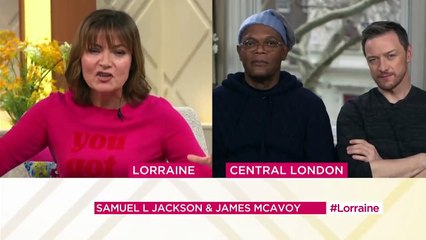 Incómoda entrevista a James McAvoy y Samuel L. Jackson