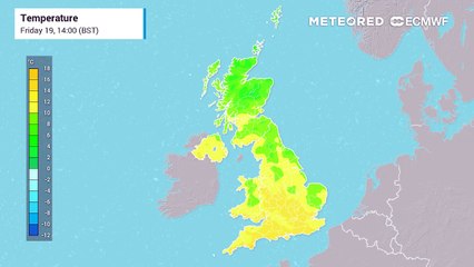 UK temperature forecast