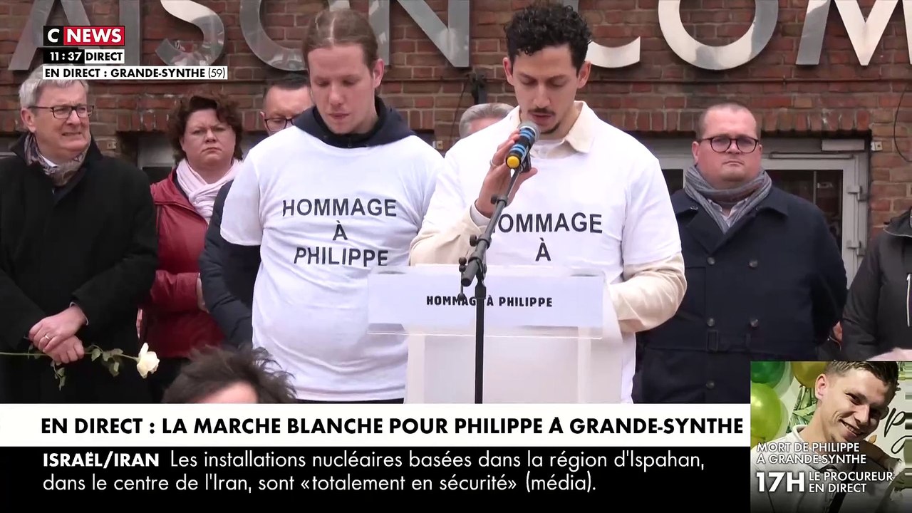 Marche blanche pour Philippe à Grande-Synthe - Avec émotion, un de ses amis rend hommage au jeune homme: "Que justice soit faite !" - Regardez