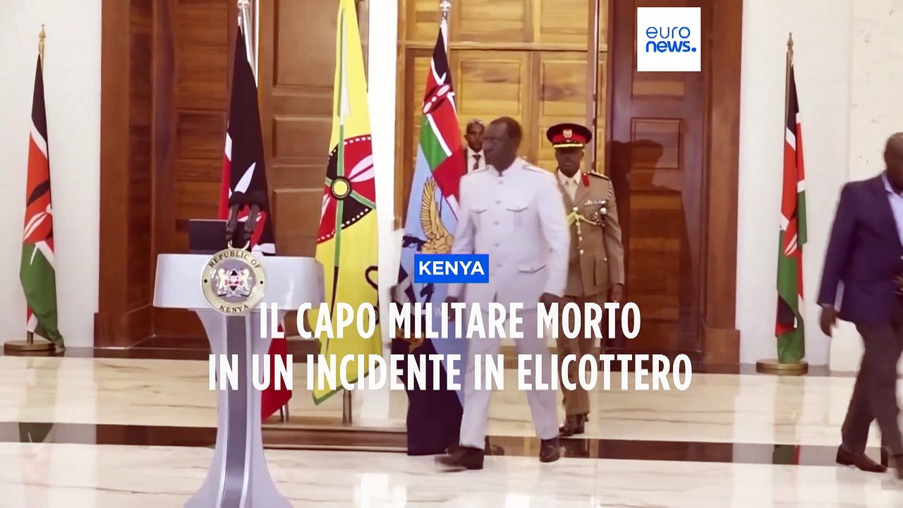 Kenya, il capo delle forze armate muore in uno schianto in elicottero: tre giorni di lutto