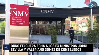Duro Felguera echa a los ex ministros Jordi Sevilla y Valeriano Gómez de consejeros