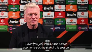 Moyes shuts down question about his future