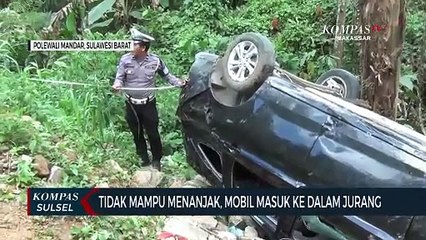 Tidak Mampu Menanjak, Mobil Masuk Ke Dalam Jurang