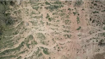 Tokat'ta kırılmanın olduğu fay hattı böyle görüntülendi