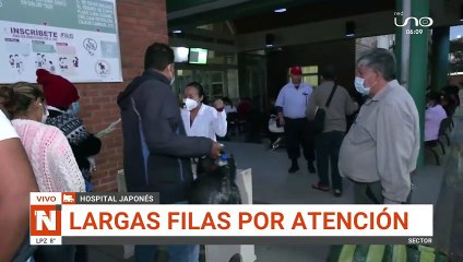 Malestar en los hospitales de santa cruz por falta de fichas y largas filas