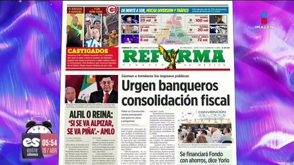 Primeras planas de los periódicos | 19 de abril de 2024