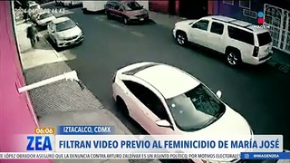 Filtran video previo al feminicidio de María José en Iztacalco, CDMX