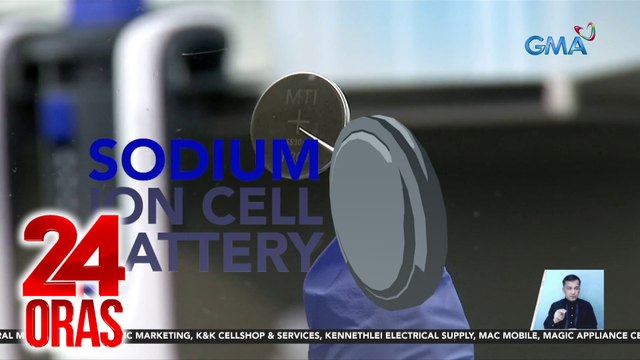 Bateryang gawa sa asin o coin cell sodium-ion battery , na-develop ng researchers mula UPD | 24 Oras