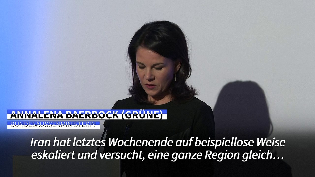 Baerbock: G7 haben neue Sanktionen gegen den Iran beschlossen