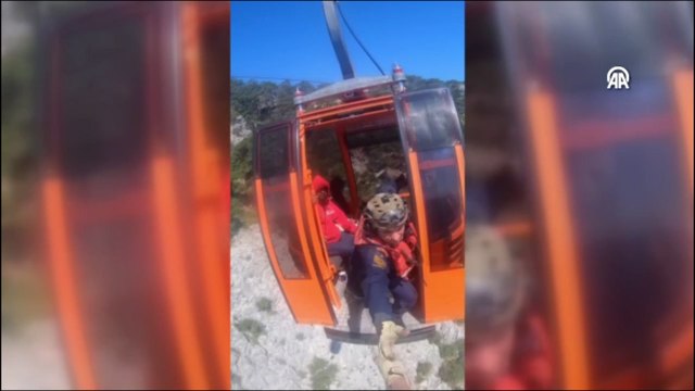 Teleferik kazasında kurtarma ekiplerinin kask kamerasındaki görüntülere ulaşıldı