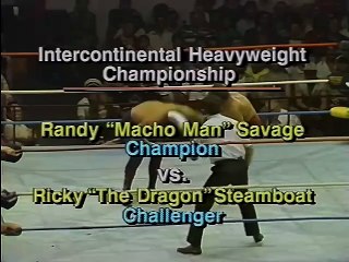 Ricky Steamboat vs. Randy Savage for the Intercontinental Title