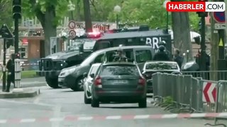Paris'teki İran büyükelçiliği önünde canlı bomba alarmı! Ekipler olay yerine sevk edildi