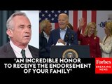 President Biden Holds Campaign Event After Kennedy Family Members Endorse Him Over Relative RFK Jr.