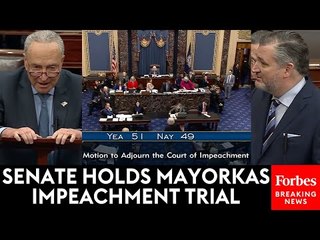 Video herunterladen: FULL TRIAL: Schumer Battles Republicans Over Impeachment Of DHS Secretary Alejandro Mayorkas