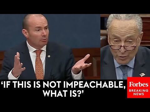 BREAKING: Mike Lee Chuck Shreds Schumers' Claim About Constitutionality Mayorkas Impeachment