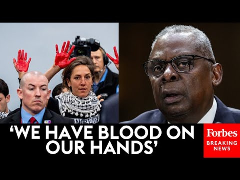 JUST IN: Defense Sec. Austin Interrupted By Protestors During House Appropriations Committee Hearing