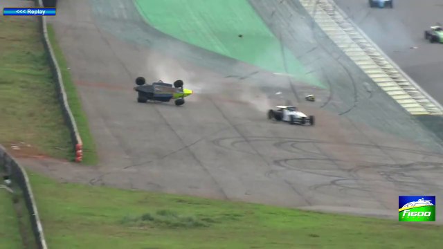 Formula 1600 Brasil 2024 Interlagos 3 Race 2 Last Lap Assuncao Flips