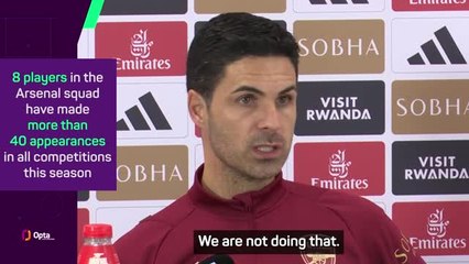 Arteta calls for more recovery time after Champions League elimination