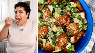 How to Make a Crispy Tater Caesar Salad