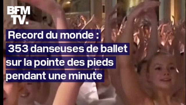 À 500, des danseuses de ballet battent le record du monde d'équilibre sur la pointe des pieds