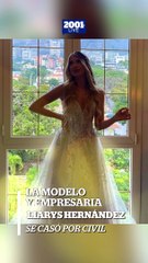La modelo venezolana Liarys Hernández se casó por civil
