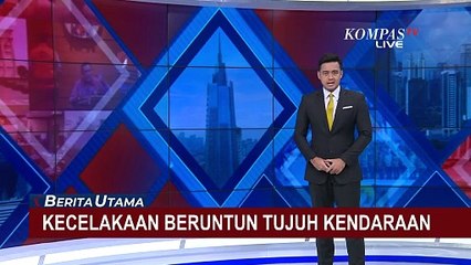 Truk Tabrak 6 Kendaraan di Jalan Raya Palima-Cinangka, Serang