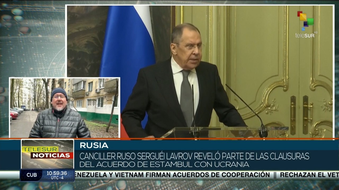 Canciller ruso reveló algunas clausuras del acuerdo de Estambul con Ucrania