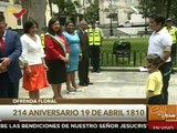 Autoridades nacionales conmemoran 214 años de la Declaración de Independencia de Venezuela