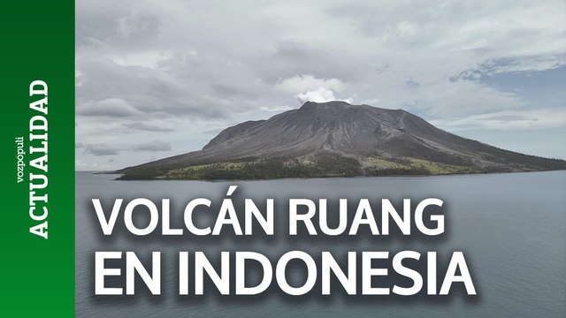 El volcán indonesio Ruang continúa en máxima alerta aunque sin nuevas erupciones mayores