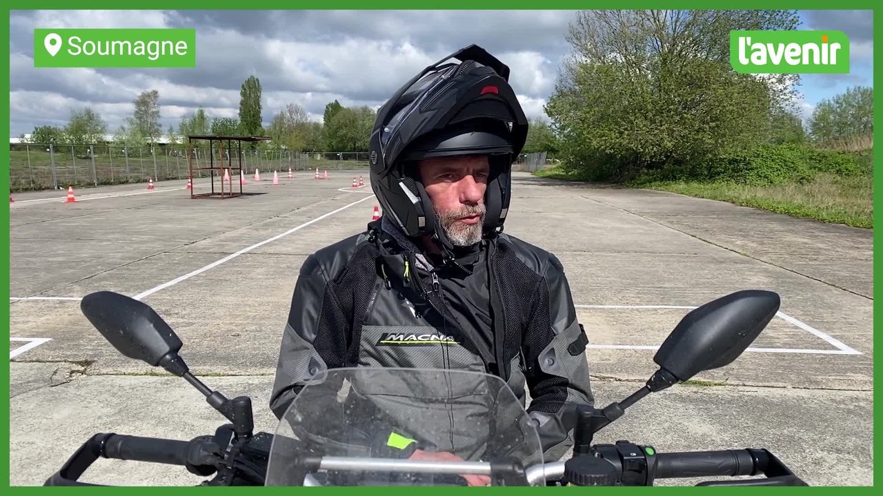 Amputé, Olivier voit dans la nouvelle moto statique de l'AWSR une belle évolution