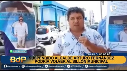 Arturo Fernández: suspendido alcalde de Trujillo volvería a sillón municipal en junio