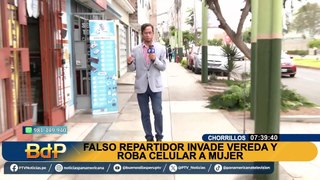 Aumentan robos de teléfonos bajo la fachada de repartidores por delivery en calles de Chorrillos